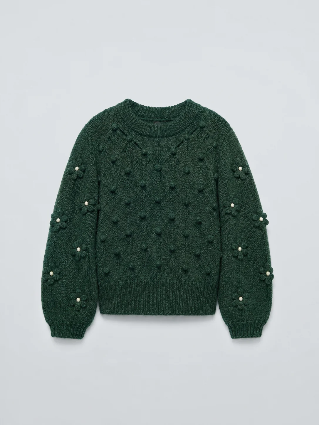 Knit Sweater Green - 4 2 - PBL-1049