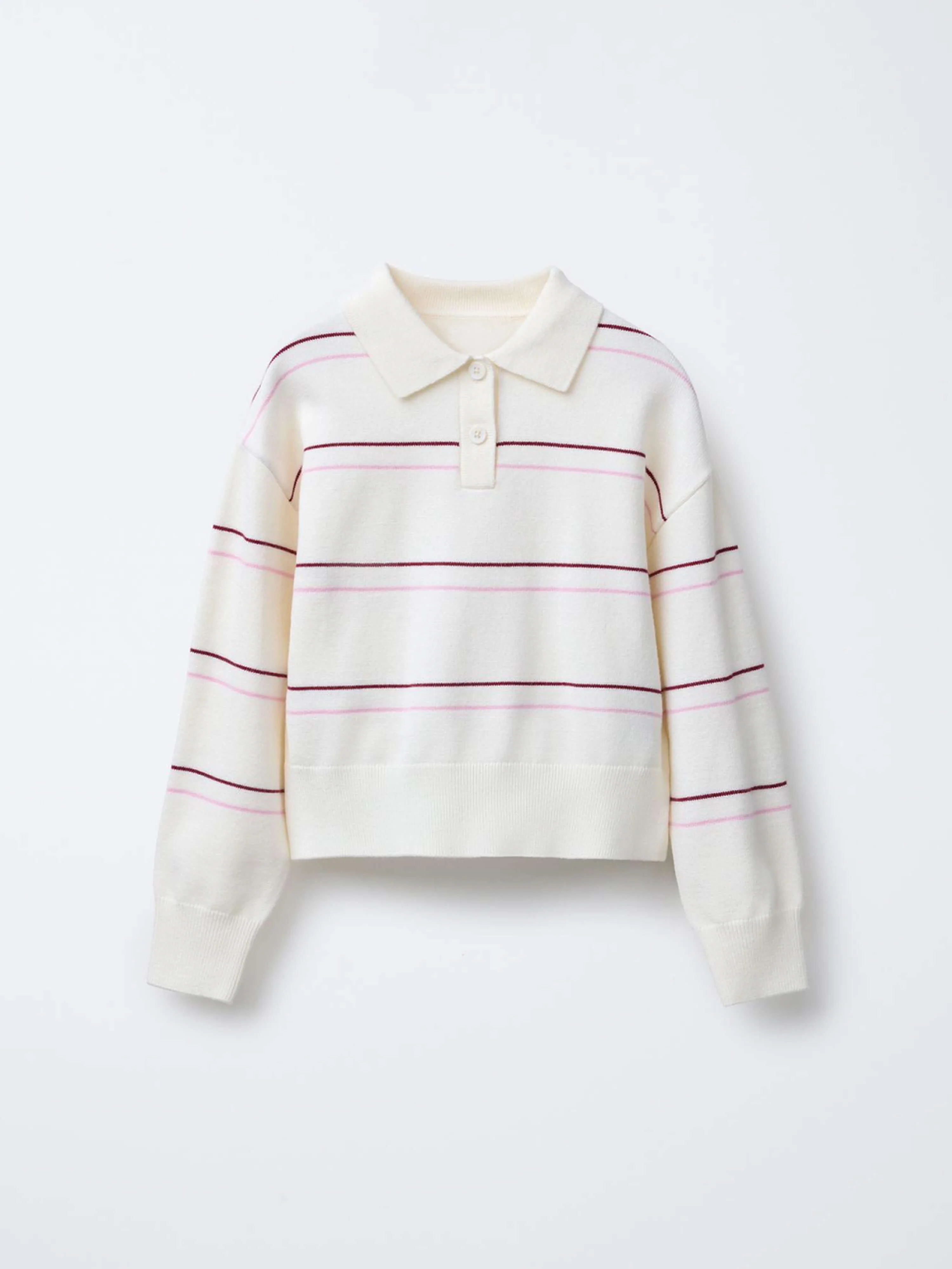 Stripe Polo Pink - Stripe polo pink 3 - PBL-1047