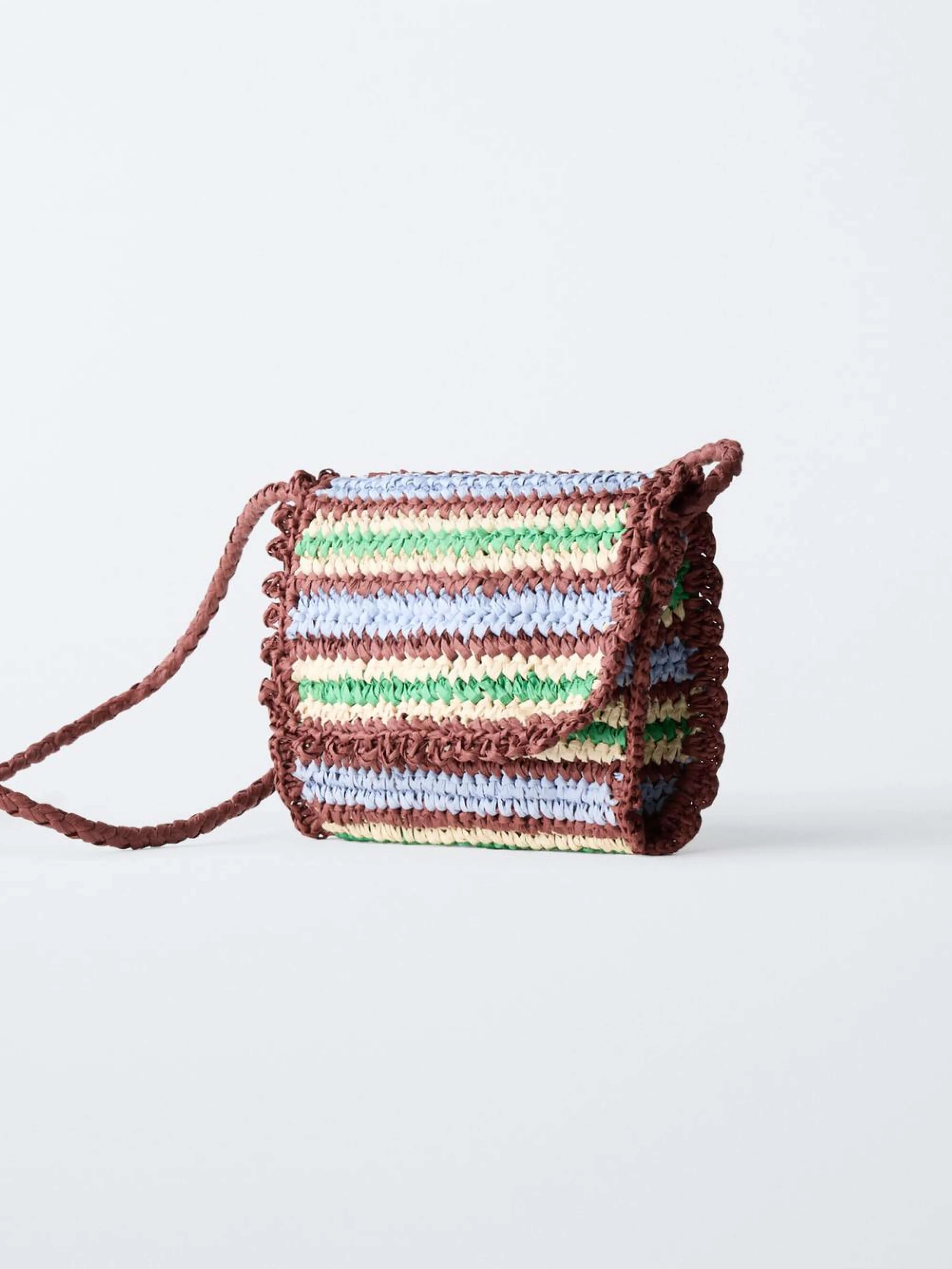 Striped Knit Bag - Striped knit bag 2 - PBL-1034